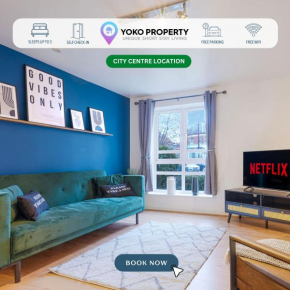 Stylish Central Apartment with Free Parking, Fast WiFI and Smart TV by Yoko Property